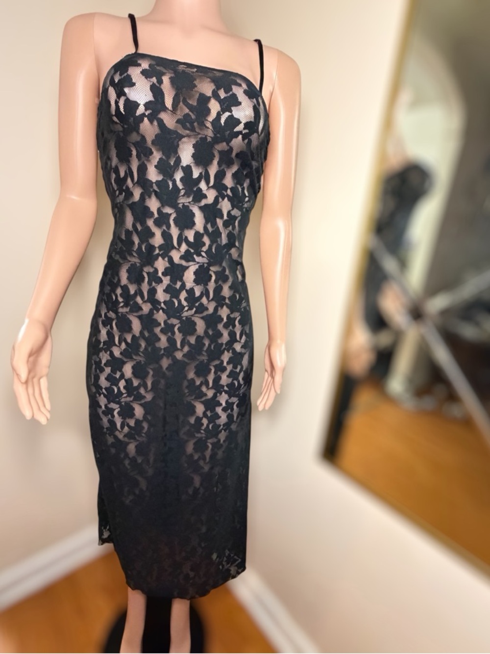 Auden Black Lace Maxi Dress